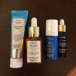 Sunday Riley 4 piece set.
